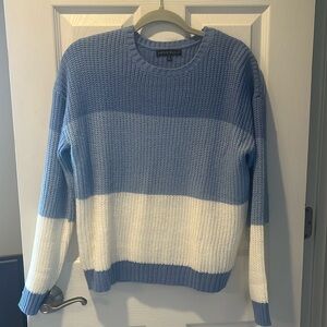Love Ellie sweater, XL, mix of blues